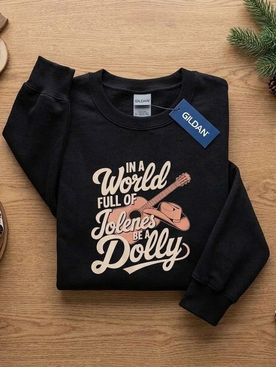 Gildan Tops - Jolenes Be A Dolly Graphic Sweatshirt Vintage Country Western Cowgirl Crewneck